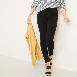 Black Pull On Jeggings Mid Rise Rockstar